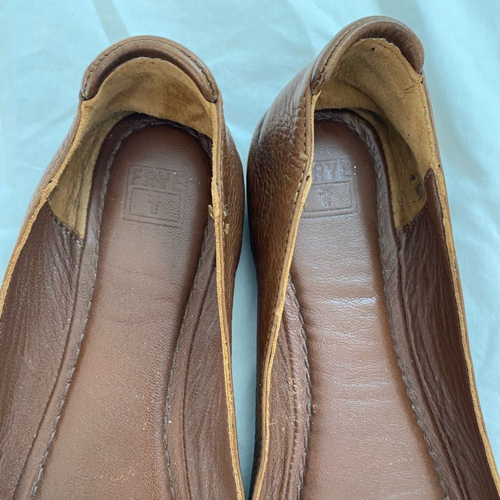 COPY - Frye Brown Leather Ballet Flats
